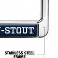 University Of Wisconsin Stout Mascot Full Size Standard License Plate Metal Frame
