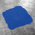 Concrete Seamless Stamp Mat 36 In X Texturing Skin With Edge Trimmer Pu Slate Pattern For Patio Driveway And Pool Deck Blue 