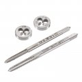 Uxcell 4-40 Unc 6-32 Tap And Die Set Hss Thread With Round Threading Right Hand
