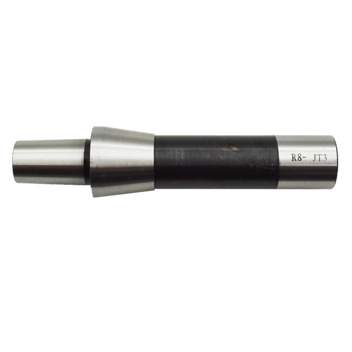 R8 To 3jt Shank Drill Chuck Mandrel Tapered Jt3 Adapter Alloy Steel Lathe Spindle Tool For Machine Tools Chrome Finish Black
