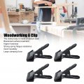 4pcs Spring Clamps Clips Woodworking A Black Metal Hinge Wide Mouth Clip For Photography Backdrops Anti Slip