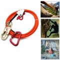 Httmt- Climb Right 1 2 X 8 Steel Wire Core With Triple Lock Lanyard Kit Flip Line Swivel Snap Arborist P N Et-outdoor003-raw