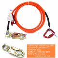 Httmt- Climb Right 1 2 X 8 Steel Wire Core With Triple Lock Lanyard Kit Flip Line Swivel Snap Arborist P N Et-outdoor003-raw