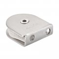 304 Stainless Steel Glass Clamp For 6-12mm Thickness 45x40mm 0 Degree Shower Bracket Bathroom Balustrade Staircase Handrail 