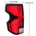 Tail Lamp Light Replacement For Chevrolet Colorado 2023-2025 Red Lens Driver Side Brake Outer 85651744