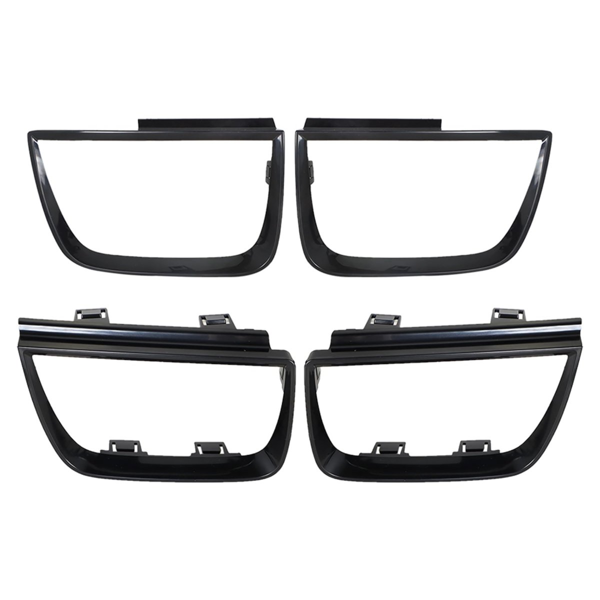Tail Light Bezel Covers For Camaro 2010 2011 2012 2013 4 Piece Glossy Black Rear Left And Right Side Set Replacement