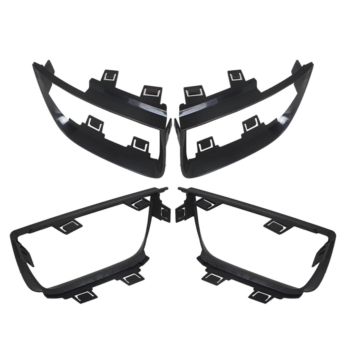 Tail Light Bezel Covers For Camaro 2010 2011 2012 2013 4 Piece Glossy Black Rear Left And Right Side Set Replacement