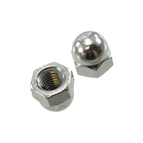 1 2 In 13 Nickel Plated Cap Nuts Pack Of 12 Acorn For Bolts And Rods
