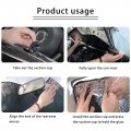 Hellhero Dog Paw Print Car Windshield Sunshade Foldable Auto Front Window Shades Windscreen Covers Block Uv Rays Sun Visor