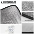 Hellhero Dog Paw Print Car Windshield Sunshade Foldable Auto Front Window Shades Windscreen Covers Block Uv Rays Sun Visor