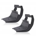 G-plus Running Board Mounting Brackets Compatible With Ford F150 2015 2016 2017 2018 2019 2020 2021 2022 Black Rectangular Set