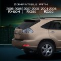 Rear Side Marker Bumper Reflector Light Right Passenger For Rx400h 2006-2008 Rx350 2007-2009 Rx330 2004-2006 Red Lens
