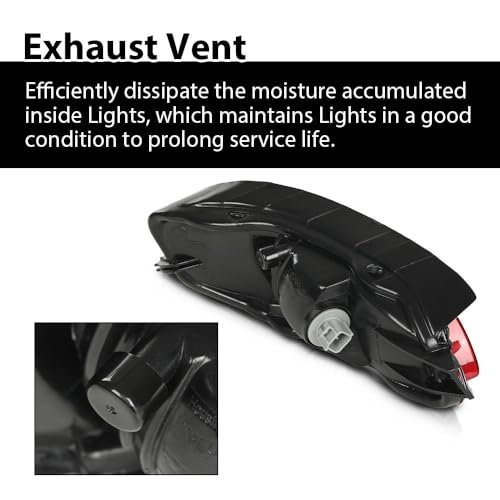Rear Side Marker Bumper Reflector Light Right Passenger For Rx400h 2006-2008 Rx350 2007-2009 Rx330 2004-2006 Red Lens