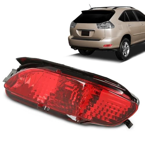 Rear Side Marker Bumper Reflector Light Right Passenger For Rx400h 2006-2008 Rx350 2007-2009 Rx330 2004-2006 Red Lens