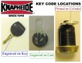 Knapheide 12245858 Key Code 0006 Replacement Key For Std Service Body Latches