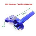 Tc-motor Blue Alloy Twist Throttle Cable Handle Assembly For Xr50 Crf50 Klx110 Ttr Ssr Ycf Pro Thumpstar Motocross Pit Dirt