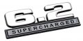 6 2 Liter Supercharged Emblem In White And Chrome