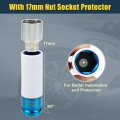 Uxcell 1 Set 326 Wheel Lock Lug Nut Anti Theft Screw Removal Socket Key For Mercedes Benz With Protector