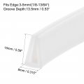 Uxcell Edge Trim Seal Extrusion Silicone White U Channel Protector Sheet Fits 1 8-13 64inch 5m 16 4ft Length