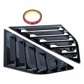 Astra Depot Abs Racing Style Rear Side Window Louvers Air Vent Scoop Shades Cover Compatible With Ford Focus St Rs 2013-2018