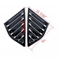 Astra Depot Abs Racing Style Rear Side Window Louvers Air Vent Scoop Shades Cover Compatible With Ford Focus St Rs 2013-2018