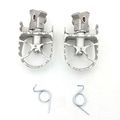 Xkh- Motorcycle Heavy Steel Silver Dirt Bike Racing Foot Pegs For Bmw F800gs 700 650 Yamaha Yz85 Yz125 Suzuki Rm125 Rm250