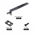 Uxcell Flush Bolt 6 Inch Stainless Steel Door Concealed Slide Lock Latch For Wood Composite Doors Double Black 2pcs