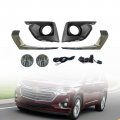 Traverse Bumper Fog Lights Lamp With Bezel Switch Left Right Side For 2018 2019 2020 2021 Chevy Replacement 42548992 95393617 