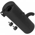 Caltric Black Exhaust Muffler Compatible With Polaris Sportsman X2 570 Efi 2015 2016 2017 1262445-489