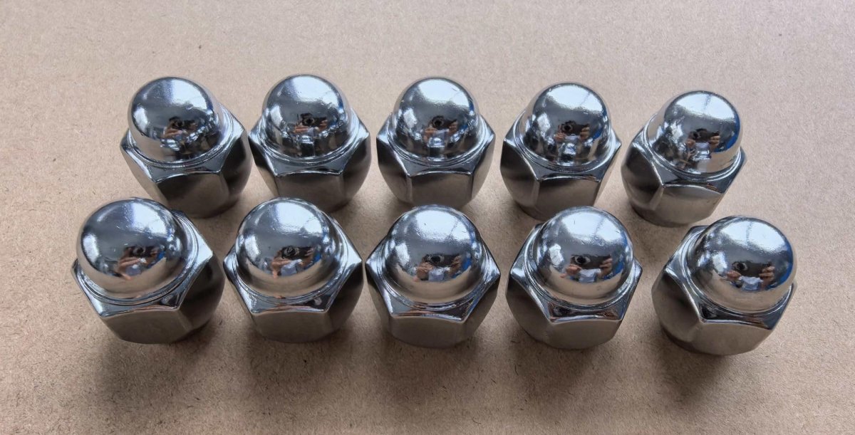 M12-1 5 Wheel Lug Nuts 52950-14140 For Select Hyundai Tucson Santa Fe Accent Elentra Sonata Veloster Kia Rio Forte Niro Soul