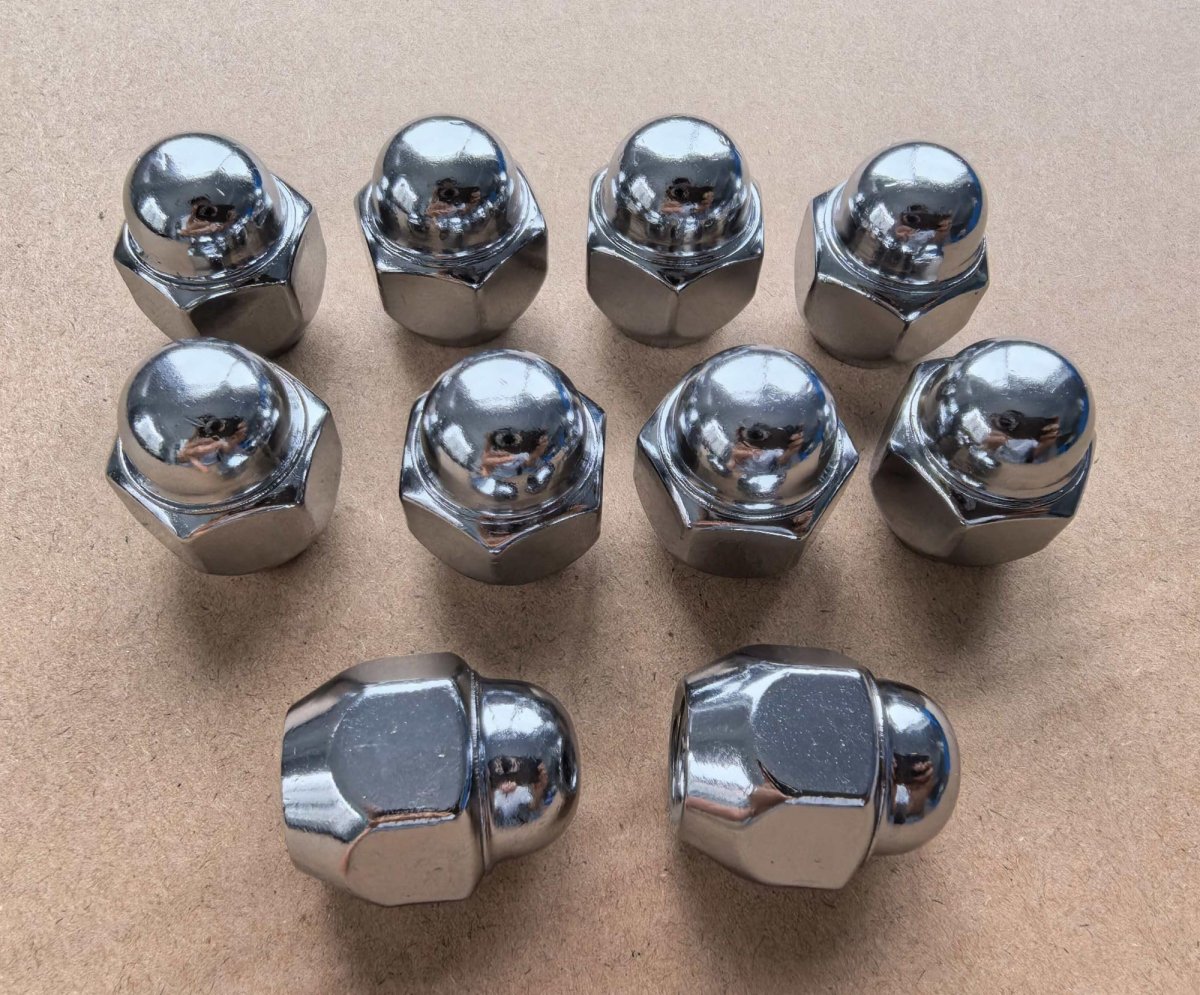 M12-1 5 Wheel Lug Nuts 52950-14140 For Select Hyundai Tucson Santa Fe Accent Elentra Sonata Veloster Kia Rio Forte Niro Soul