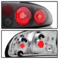 Acanii For 1993-2002 Chevy Camaro Euro Style Black Tail Lights Brake Lamps 93-02 Pair Driver Passenger Side