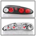 Acanii For 1993-2002 Chevy Camaro Euro Style Black Tail Lights Brake Lamps 93-02 Pair Driver Passenger Side