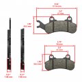 Caltric Front Brake Pads For Can-am Defender Hd8 2017 2020-2021 Max 2018 Hd9 2022