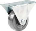 Shepherd Hardware 9281 4-inch Hard Rubber Rigid Plate Caster 255-lb Load Capacity 