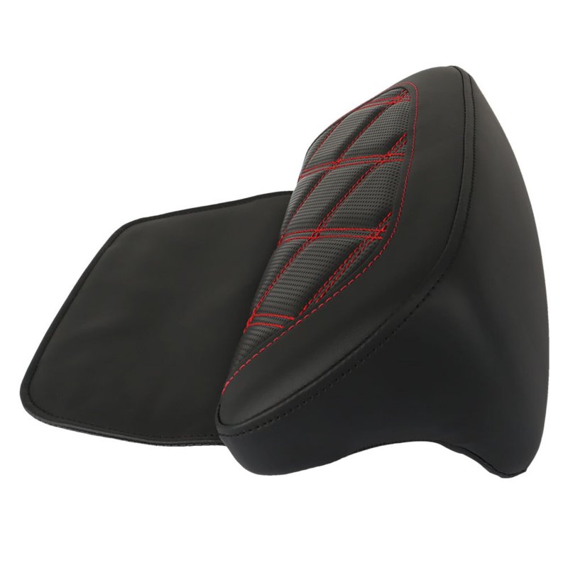 Passenger Backrest Pad Replacement For Cvo Street Glide Road Electra King 2014-up Red Stitching