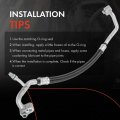 A-premium A C Discharge Line Hose Assembly Compatible With Audi Volkswagen Models A3 Quattro Gti Jetta Eos Golf R 1 8l 2 0l
