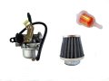Pz19 Cable Choke Carburetor With Air Filter For 50cc 90cc 110cc Atv Chinese Go Kart Roketa Sunl Carb Free Gas Fuel 