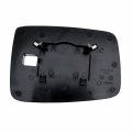 Driver Left Side Mirror Glass Assembly With Plastic Back Plate Compatible 2009-2018 Dodge Ram 1500 2500 3500 Trucks 2019