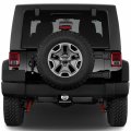Ipick Image Compatible With Jeep Wrangler Uv Graphic Black Metal Face-plate On Abs Plastic 2 Inch Tow Hitch Cover