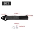 Universal High Strength Racing Tow Strap 10 000 Lbs Capacity Black Polyester Nylon For Front Rear Bumper Towing Hook