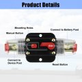 12v Car Protection Stereo Switch Fuse Holders Inline Circuit Breaker Reset Holder 60a 60 Amp For Audio