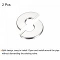 Uxcell Wall Split Flange 201 Stainless Steel Round Escutcheon Plate For 23mm Diameter Pipe 2pcs
