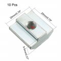 Uxcell Slide In T-nut M6 Threaded For 4040 Series Aluminum Extrusions Profile Pack Of 10