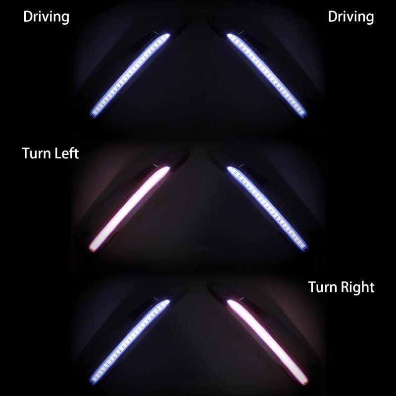 Front Upper Cowl Trim Light Decorationfit For Honda Goldwing Gl1800 2018-2023 Smoke Lens