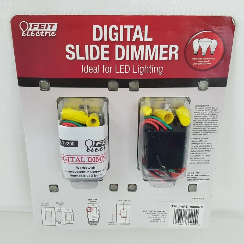 Feit Electric Digital Slide Dimmer Ideal For Led Lighting 2 Pack