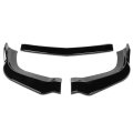 Auto Dynasty 3pcs Factory Style Car Front Bumper Lip With Side Canards Compatible Dodge Charger Srt 11-14 Glossy Black
