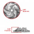 Caltric Water Pump Impeller Compatible With Can-am Maverick 1000r 4x4 2014-2015 Atv Utv