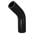 1 Pcs 40mm 57 Id 102mm 4 02 Length 45 Degrees Black Car Silicone Hose Coolant Universal 