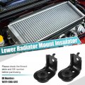 X Autohaux 2pcs Upper Radiator Bracket With Rubber Cushion Bushing For Honda Civic 2006-2011 Fit 2009-2013 No 74171-sna-a00